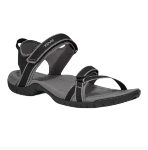 Teva Verra Sandals Hiking Slingback Strappy Black Adjustable 1006263 Womens 6 - Picture 1 of 10